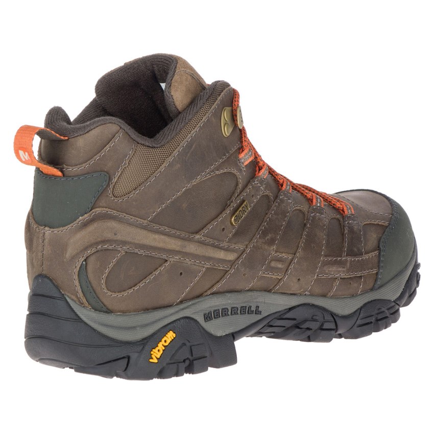 Chaussures Randonnée Merrell Moab 2 Prime Mid Waterproof Marron Foncé Homme | H.J.TSZW